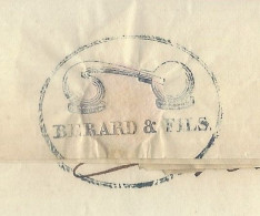 1838  De Montpellier Berard  & Fils Fabricant Acide Associe De J.A. CHAPTAL  CHIMISTE Pour Houles Père Et Fils à Mazamet - 1800 – 1899