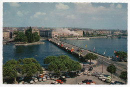 SUISSE - GENEVE - Le Pont Du Mont-Blanc Et L'Ile Jean-Jacques Rousseau - 1965 - Genève