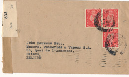 COVER 1941    TO   OSTEND BELGIUM   OPENED BY EXAMINER         ZIE AFBEELDINGEN - Lettres & Documents