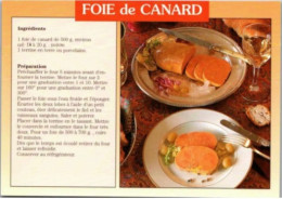 FOIE De CANARD ENTIER MI-CUIT -    Recettes De Cuisine  - CPM - Voir Scannes Recto-Verso - Recepten (kook)