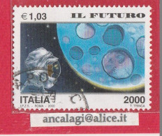 USATI ITALIA 2000 - Ref.0825 "AVVENTO DELL'ANNO 2000 - IL FUTURO" 1 Val. - - 1991-00: Usados