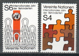 UNO VIENNA : 17-18 (1981) – MNH ** - Year Of The Disabled - Nuevos