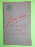 Nemours - Sa Rivière, Ses Rochers, Son Vieux Chateau - Guide De 1928 - Ile-de-France