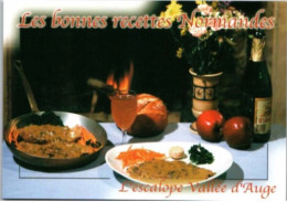 ESCALOPE VALLEE D'AUGE. -    Recettes De Cuisine Normande  - CPM - Voir Scannes Recto-Verso - Ricette Di Cucina