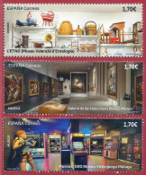 España. Spain. 2024. Museos. Etnografico (valencia) Colecciones Reales (Madrid) Videojuegos (Malaga) - Unused Stamps