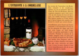 ENTRECOTE à La BORDELAISE.  -    Recettes De Cuisine  - CPM - Voir Scannes Recto-Verso - Ricette Di Cucina