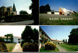 Saint-Varent (79) : 4 Vues Dont La Piscine Scolaire Env 1970 - Autres & Non Classés