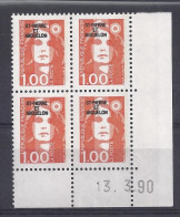 ST-PIERRE MIQUELON - BRIAT N° 523 - Bloc De 4 COIN DATE - NEUF** - 13/3/90 - Sonstige & Ohne Zuordnung