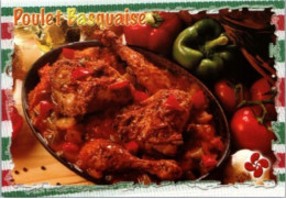 POULET BASQUAISE.  -    Recettes De Cuisine  - CPM - Voir Scannes Recto-Verso - Recepten (kook)