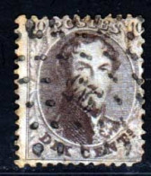 Belgique 1863 Yvert 14A (o) B Oblitere(s) - 1863-1864 Medallones (13/16)