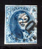 Belgique 1858 Yvert 11a (o) B Oblitere(s) - 1858-1862 Medaillen (9/12)