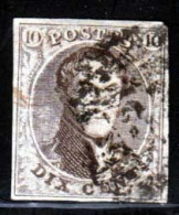 Belgique 1858 Yvert 10a (o) B Oblitere(s) - 1858-1862 Medaglioni (9/12)
