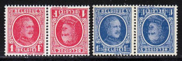 Belgique 1927 Yvert 256a / 257a ** TB - 1922-1927 Houyoux