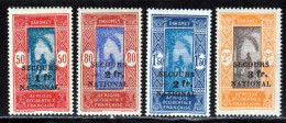 Dahomey 1941 Yvert 145 / 148 ** TB Secours National - Nuevos