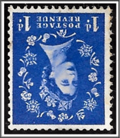 SG516Wi 1d Ultramarine 1952 Tudor Crown Inverted Watermark Unmounted Mint Hrd2d - Ungebraucht