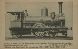 Sie Fuhr Im Jahre 1875 Das Wettrennen Mit Den Wölfen - Schnellzuglokomotive, Bromberg - Trains