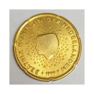 PAYS BAS - 20 CENT 1999 - BEATRIX - SUPERBE A FLEUR DE COIN - Pays-Bas