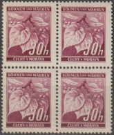 028/ Pof. 24 Light Lilac (very Rare), 4-block - Ungebraucht