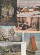 Lot Mit 79 Alten Ansichtskarten Kunst Und Kitsch - 5 - 99 Postcards