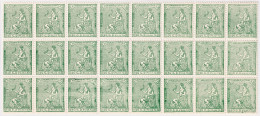 ESPAGNE / ESPAÑA - 1873 Ed.133F 10c Verde FALSO POSTAL (Tipo 3) - Bloque De 24 Nuevos** (c.504€) - Neufs