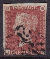 GB Line Engraved  Victoria Imperf Penny Red .  Good Used - Gebraucht