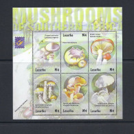 Lesotho - 2001 - Mushrooms - Yv 1725/30 - Funghi