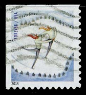 Etats-Unis / United States (Scott No.4941 - Plaisir D'hiver / Winter Fun) (o)  P2 Small ATM - Usati