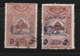 GRAND LIBAN N°201 Et 201B,  Signés, Cote 650€, Prix Fixe - Used Stamps