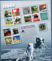 USA 1999 Celebrate The Century 1960's Block MNH Luther King, Woodstock, Peace Corps, Vietnam War, Moon Walk, Star Trek - Blocks & Sheetlets