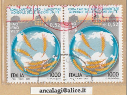 USATI ITALIA 2000 - Ref.0832A "ROMA - AGRO ALIMENTARE" 1 Val. In Coppia - - 1991-00: Afgestempeld