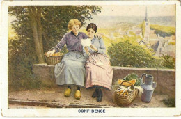 PUBLICITE CHOCOLAT L'AIGLON "CONFIDENCE" - PAS CIRCULE - Carte Postale Ancienne - Advertising