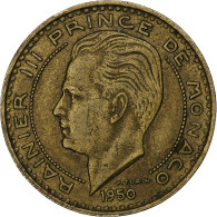 Monaco, Rainier III, 20 Francs, 1950, Paris, Cupro-Aluminium, TTB - 1922-1949 Louis II.