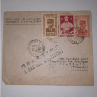 03K6 RARE - ANCIENNE LETTRE ENVELOPPE INDOCHINE 1945 CACHET A BAS LES OPPRESSEURS - Altri - Asia