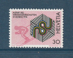 Suisse - YT N° 931 ** - Neuf Sans Charnière - 1973 - Ungebraucht