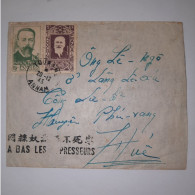 03K6 RARE - ANCIENNE LETTRE ENVELOPPE INDOCHINE 1945 CACHET A BAS LES OPPRESSEURS - Sonstige - Asien