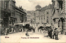 Wien - Freyung Mit Schottenkirche - Autres & Non Classés