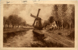 Windmühle - Werbekarte Chocolat Martougin - Publicité