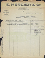 Luxembourg - Luxemburg -    E .MERCIER  &  Co  -  Société Anonyme , Luxembourg  -  Facture  1933 - Luxemburgo