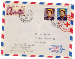 VIET-NAM.1952. LETTRE CROIX-ROUGE AYANT VOYAGE POUR LA FRANCE. - Vietnam