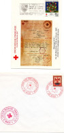 FRANCE. DEUX PLIS CROIX-ROUGE.THEMES:ART.SANTE.CROIX-ROUGE. - Red Cross