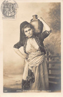 Liban - Femme De Bcharré (orthographié Béchaneh) - CARTE PHOTO - Ed. F. Haddad 692 - Libano