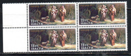 MALTA 1977 CHRISTMAS NATALE NOEL WEIHNACHTEN NAVIDAD NATAL BLOCK 11 + 1.5c MNH - Malte