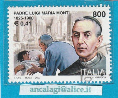 USATI ITALIA 2000 - Ref.0839A "PADRE LUIGI MARIA MONTI" 1 Val. - - 1991-00: Usati