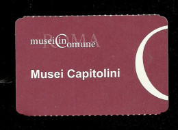 Biglietto Di Ingresso - Musei Capitolini ( Roma ) - Tickets D'entrée