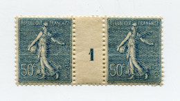 FRANCE N°161 * TYPE SEMEUSE LIGNEE EN PAIRE AVEC MILLESIME 1 ( 1921 ) - Millésimes