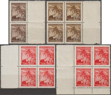 044/ Pof. 21-22,25, Border And Corner Coupons From The Interarch - Unused Stamps