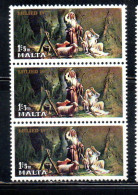 MALTA 1977 CHRISTMAS NATALE NOEL WEIHNACHTEN NAVIDAD NATAL BLOCK 1c + 5m MNH - Malta