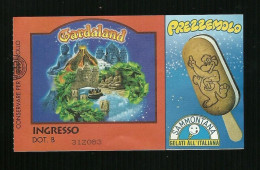 Biglietto Di Ingresso Parco Giochi - Gardaland Anno 2000 - Eintrittskarten