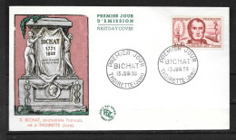 1959 - 1211 - Bichat - Thoirette - Pliure- 25 - 2 - 1950-1959