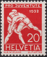 1932  Schweiz / Pro Juventute ** Mi:CH 263, Yt:CH 265, Zum:CH J62, Schwinger - Neufs